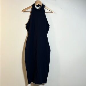 By The Way Elegant Navy Halter Sleeveless Dress